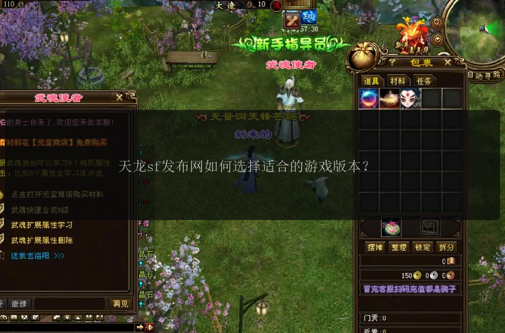 天龙sf发布网如何选择适合的游戏版本？