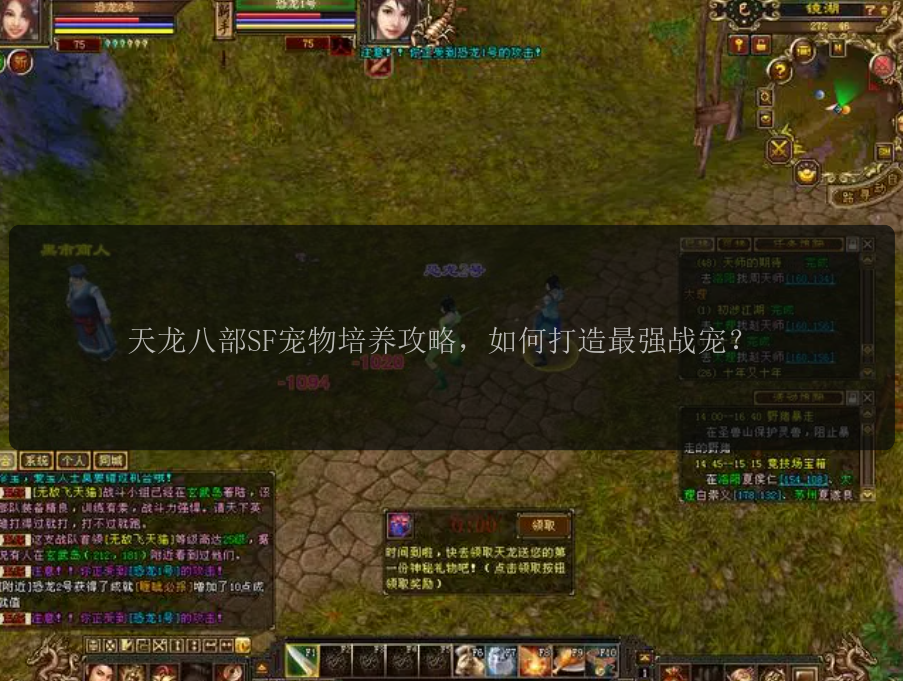 天龙八部SF宠物培养攻略，如何打造最强战宠？